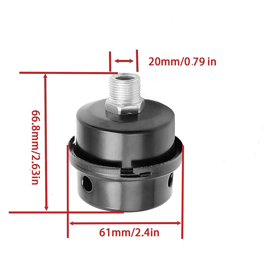 Amazon.com: HL018200AV Air Compressor Silencer Filter Metal